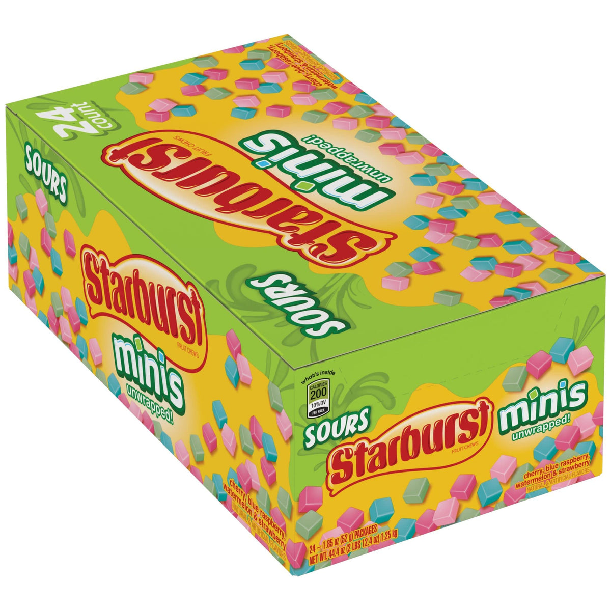 Starburst Minis Sours Single 1.85oz 24ct