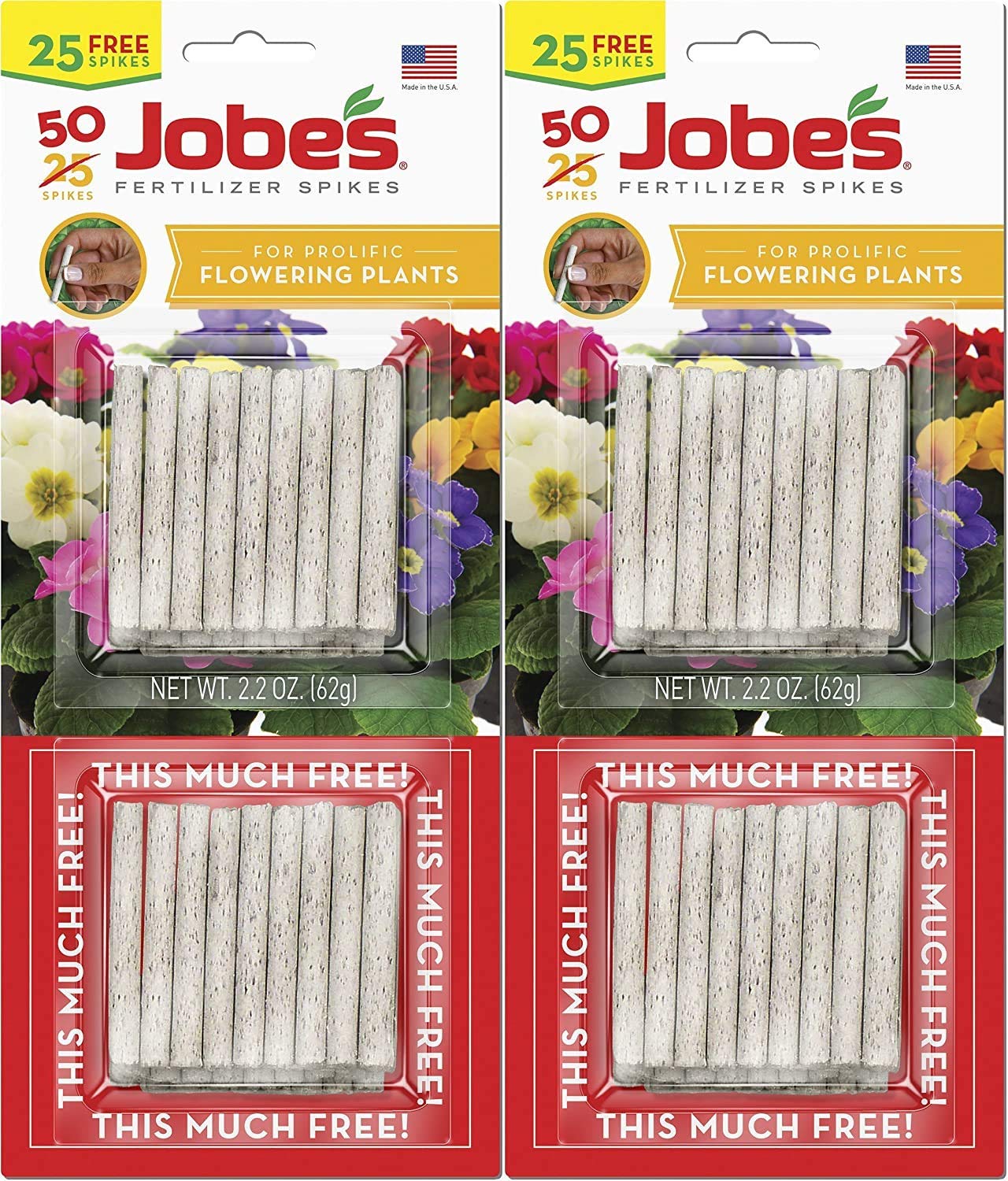 Jobe's Flowering Plant Fertilizer Spikes 2 Pack