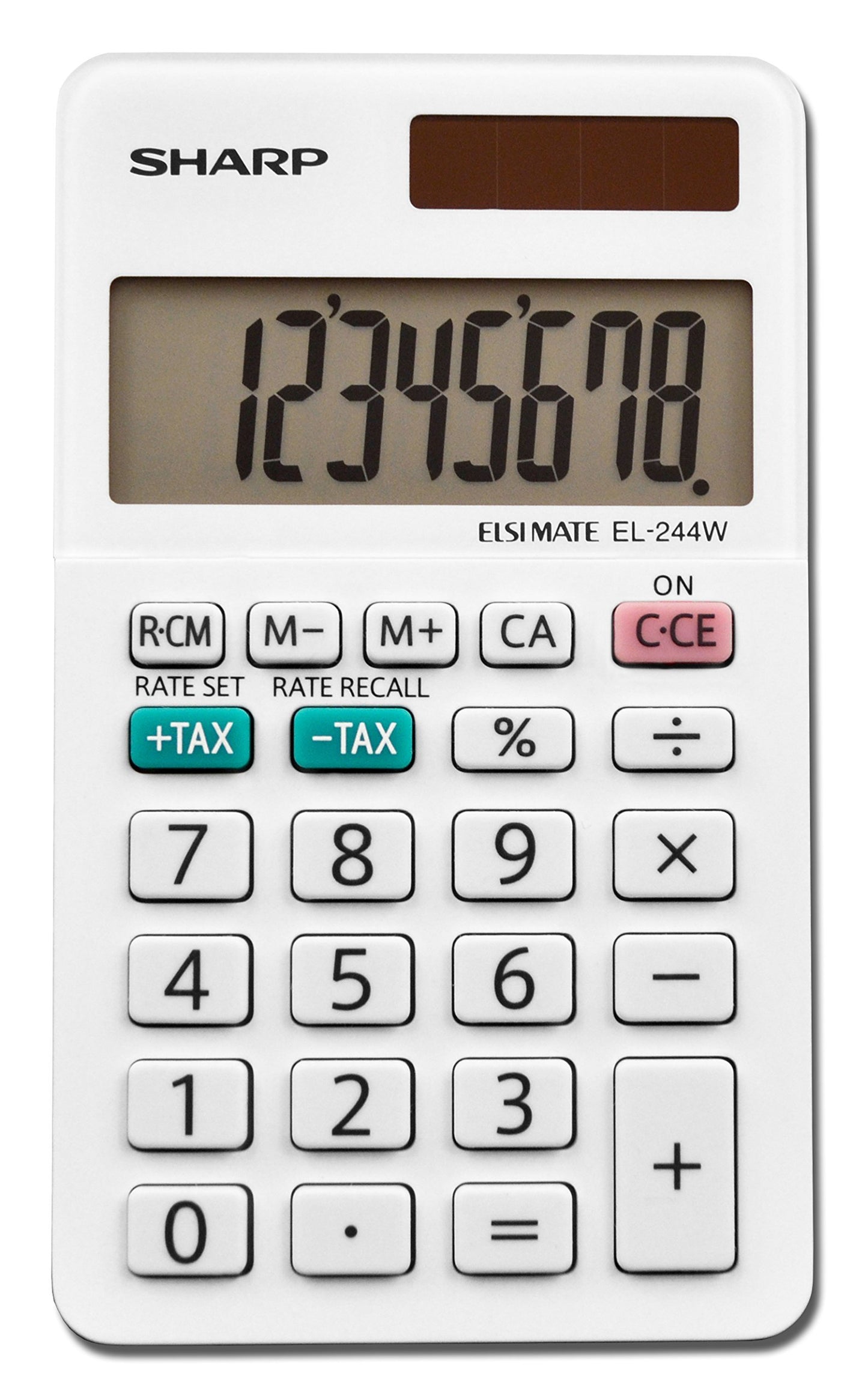 SHARP EL244WB 8-Digit Calculator Beige