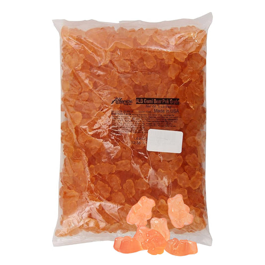 Confectionery Pink Grapefruit Gummi Bears, 5 Pound Bag 628200