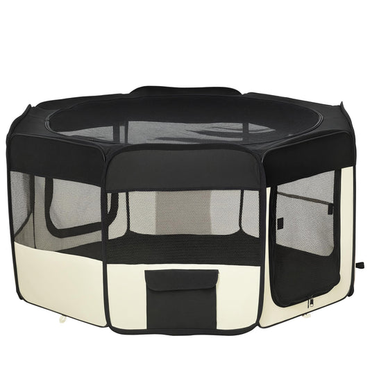 PawHut Soft Pet Playpen 47.25 Inch Beige