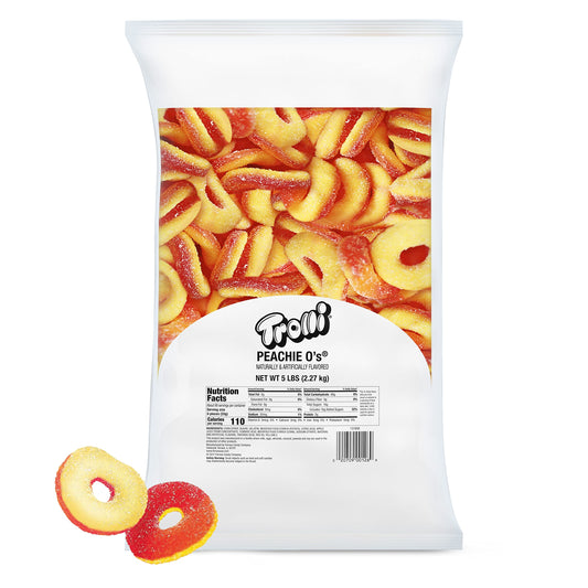 Trolli Bulk Peachie-O'S 5lb 1/