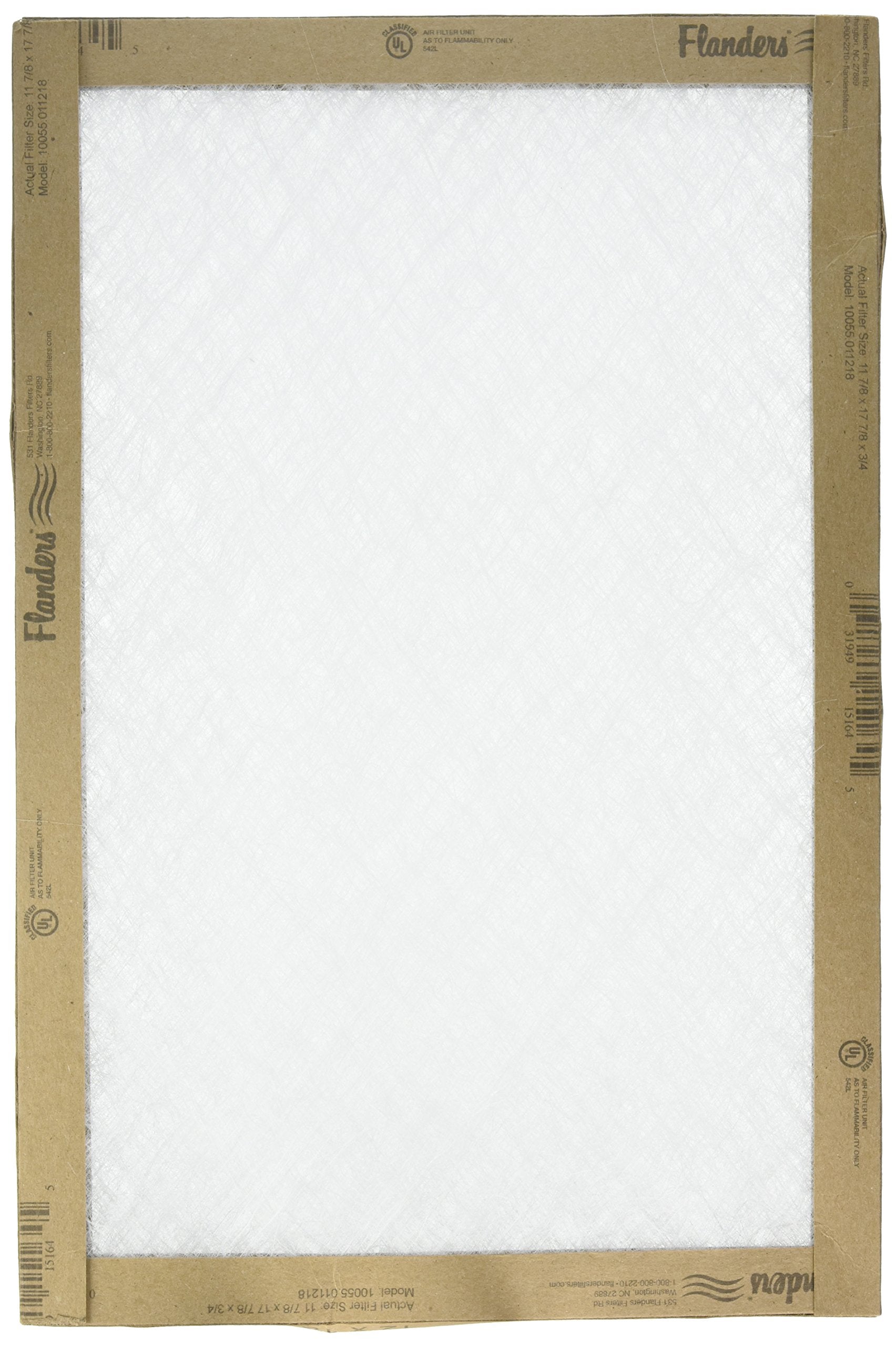 AAF/FLANDERS 10055.011218 12" X 18" X 1", EZ Flow II Spun Fiberglass Disposable Furnace Filter