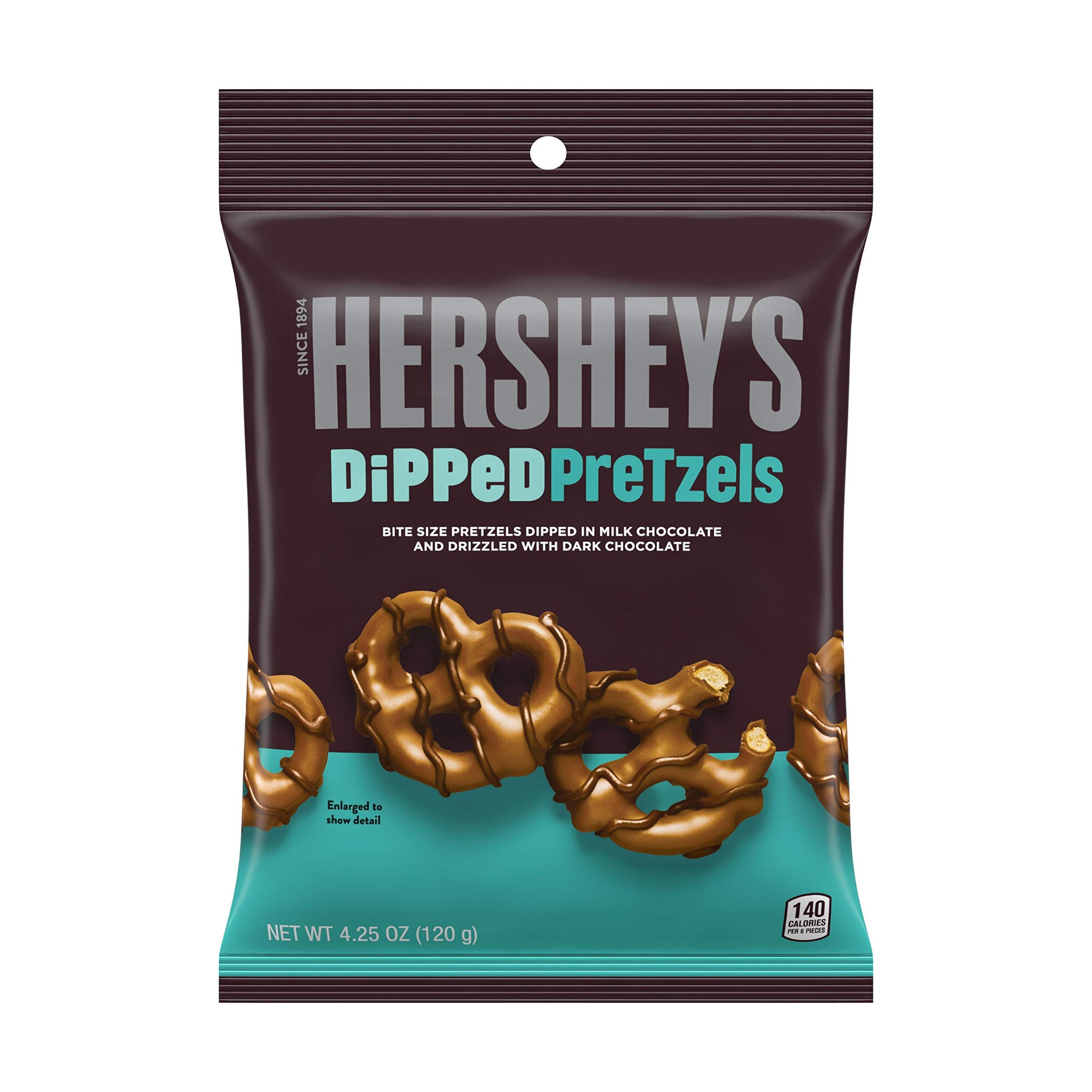 Hershey's Dipped Pretzels Milk Chocolate 4.25 oz Case of 12