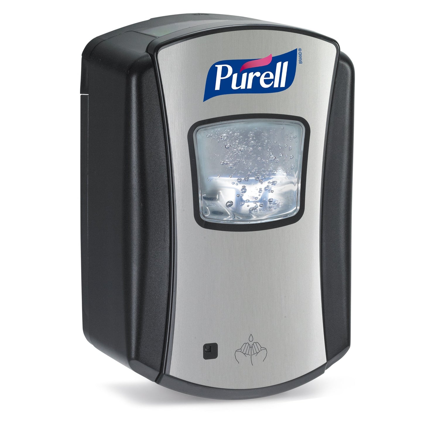 PURELL LTX-7 Touch-Free Hand Sanitizer Dispenser, Chrome/Black, for 700 mL PURELL LTX-7 Hand Sanitizer Refills (Pack of 1) - 1328-04