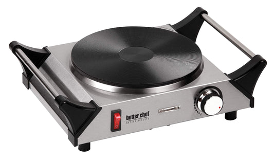 Better Chef Portable Stainless Steel Single Electric Burner