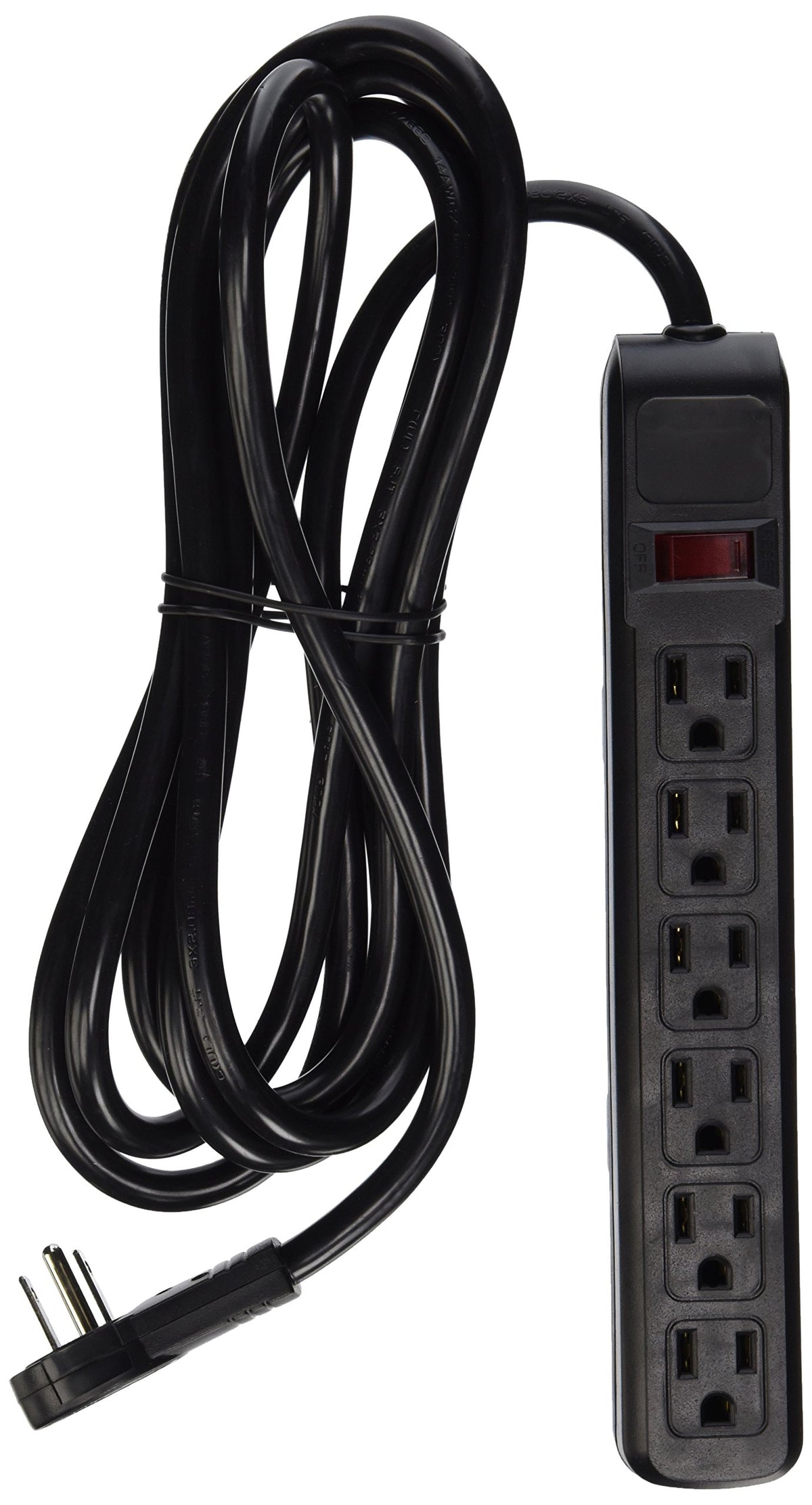 CableWholesale Surge Protector 6 Outlet 10ft 845-51W1-12210