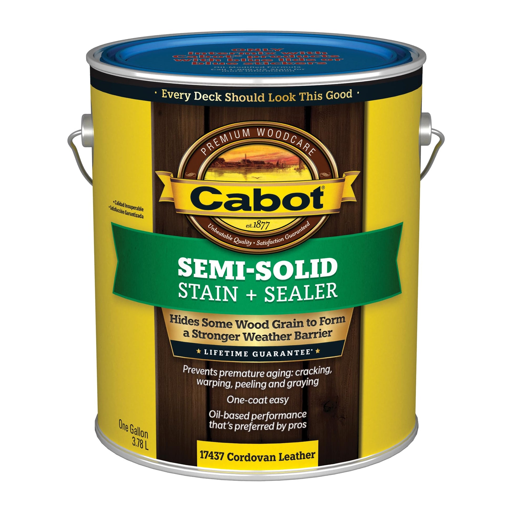 Cabot Semi-Solid Wood Stain + Sealer, Gallon