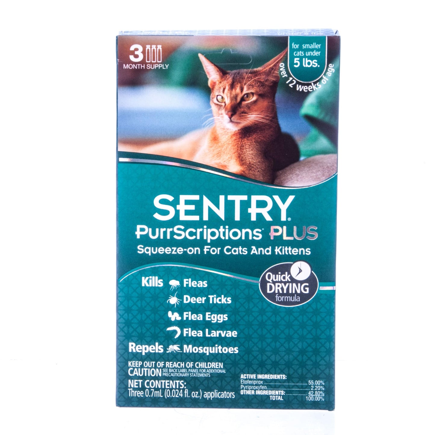 SENTRY F&T Drop Cat 2.2-5 lb 3 Count