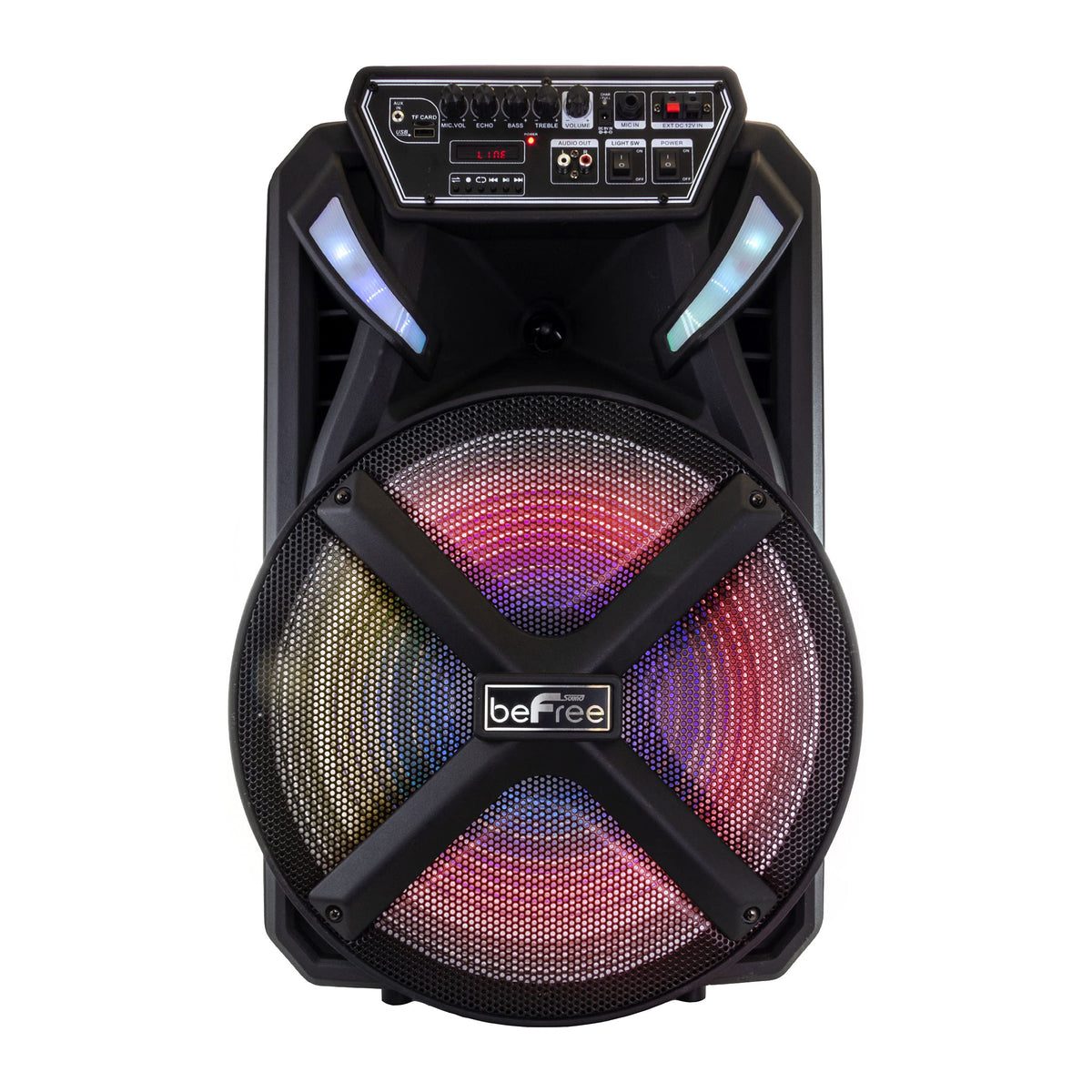 beFree Sound 15" BT Portable Rechargeable Speaker
