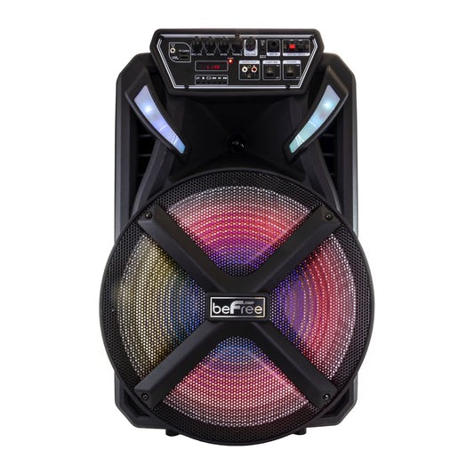 beFree Sound 15" BT Portable Rechargeable Speaker