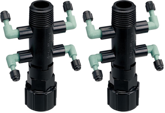 Orbit 67060 Drip System 4-Port Manifold 2-Pack