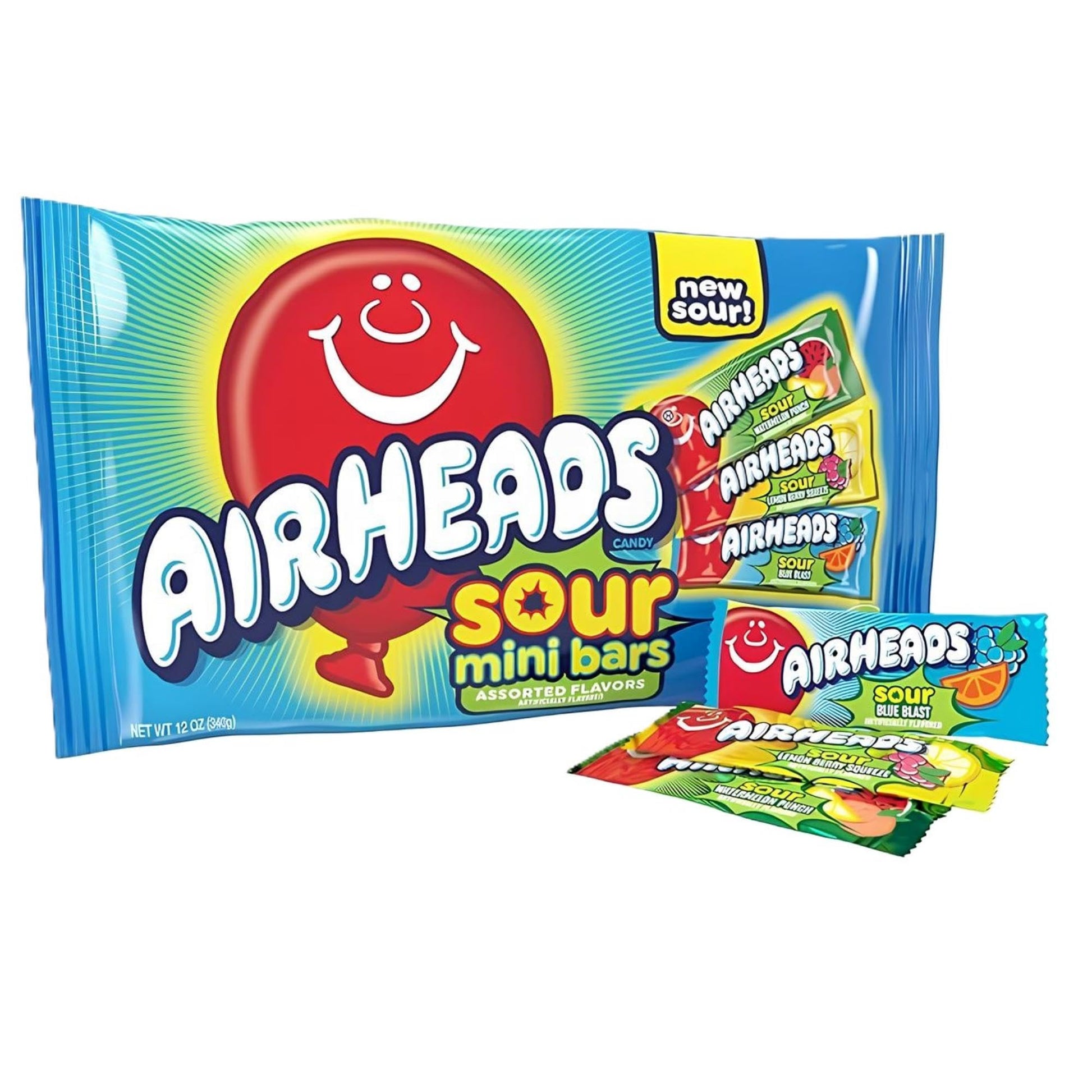 Airheads Mini SOURS Candy 12oz Variety Bag