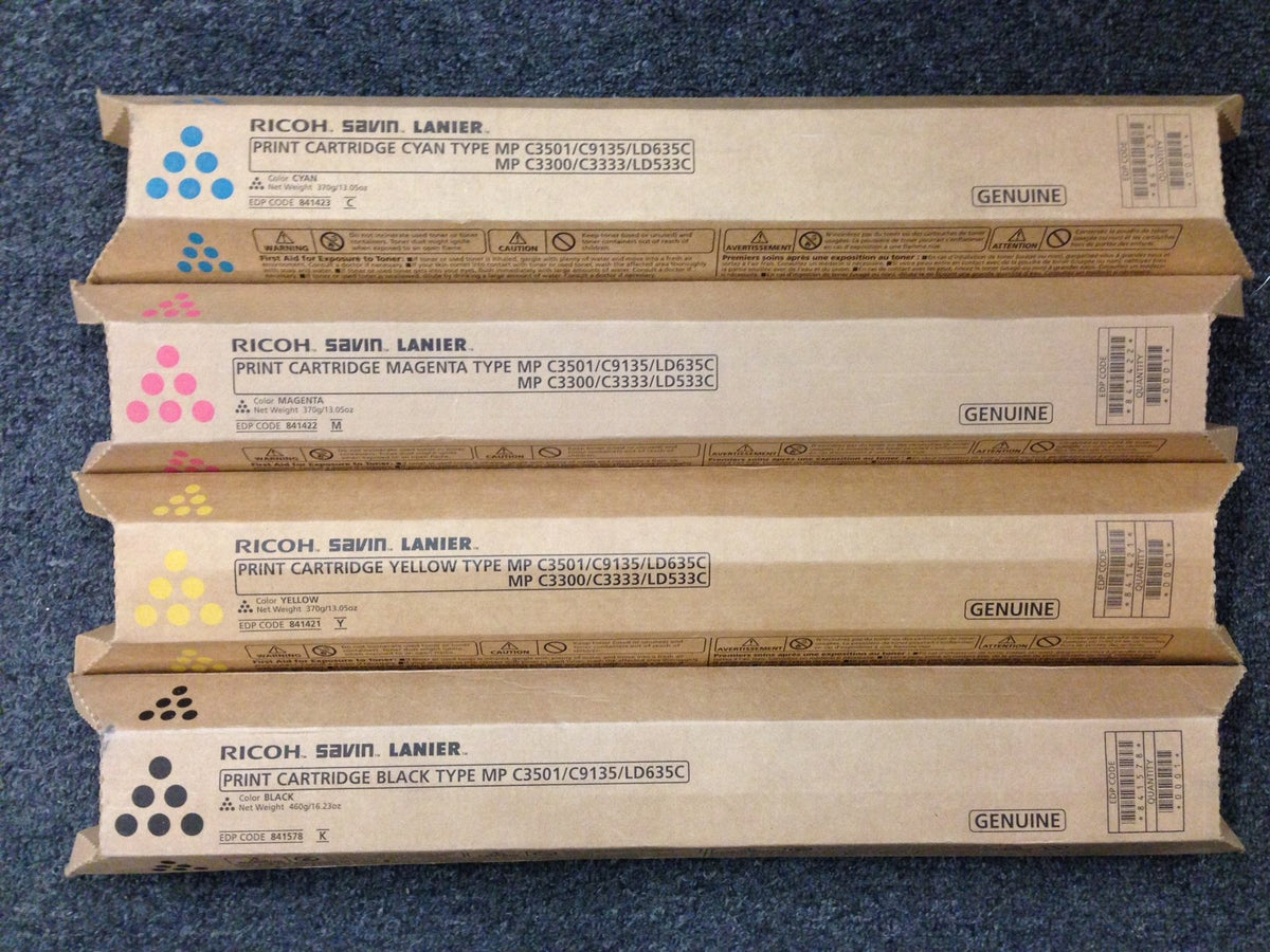 Ricoh Black Toner Cartridge 841420 MP C3501/C9135/LD635C