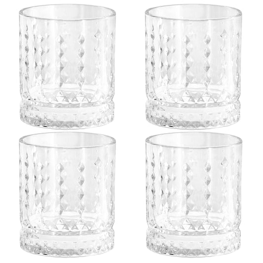 Gibson Home Teardrop Double Old-Fashioned Glass Set 13oz