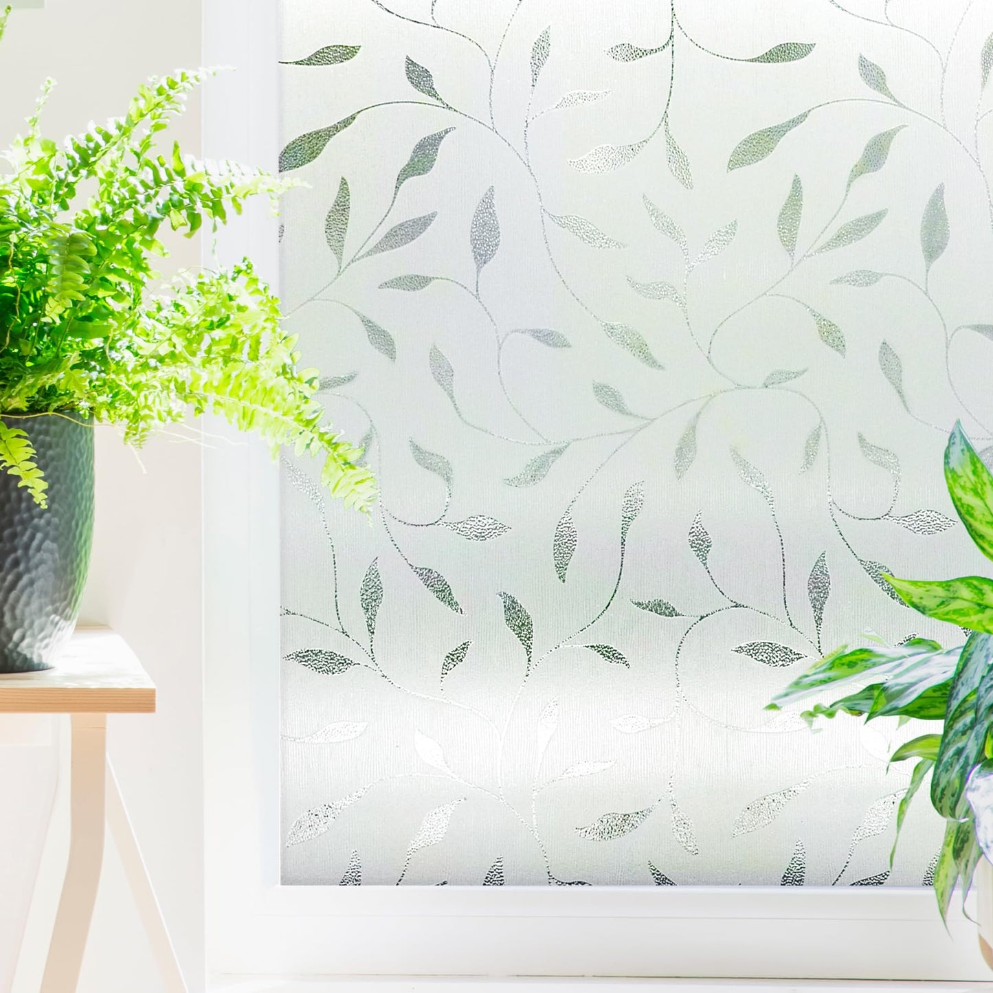 Artscape Etched Leaf Decorative Window Film 24 x 36 in