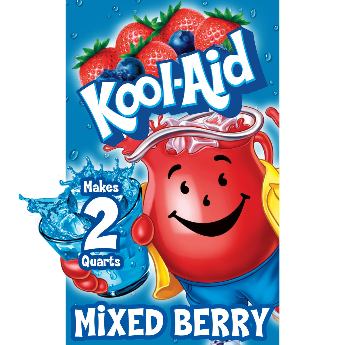 Kraft Kool-Aid Unsweetened Mixed Berry 0.22oz, 4/48ct