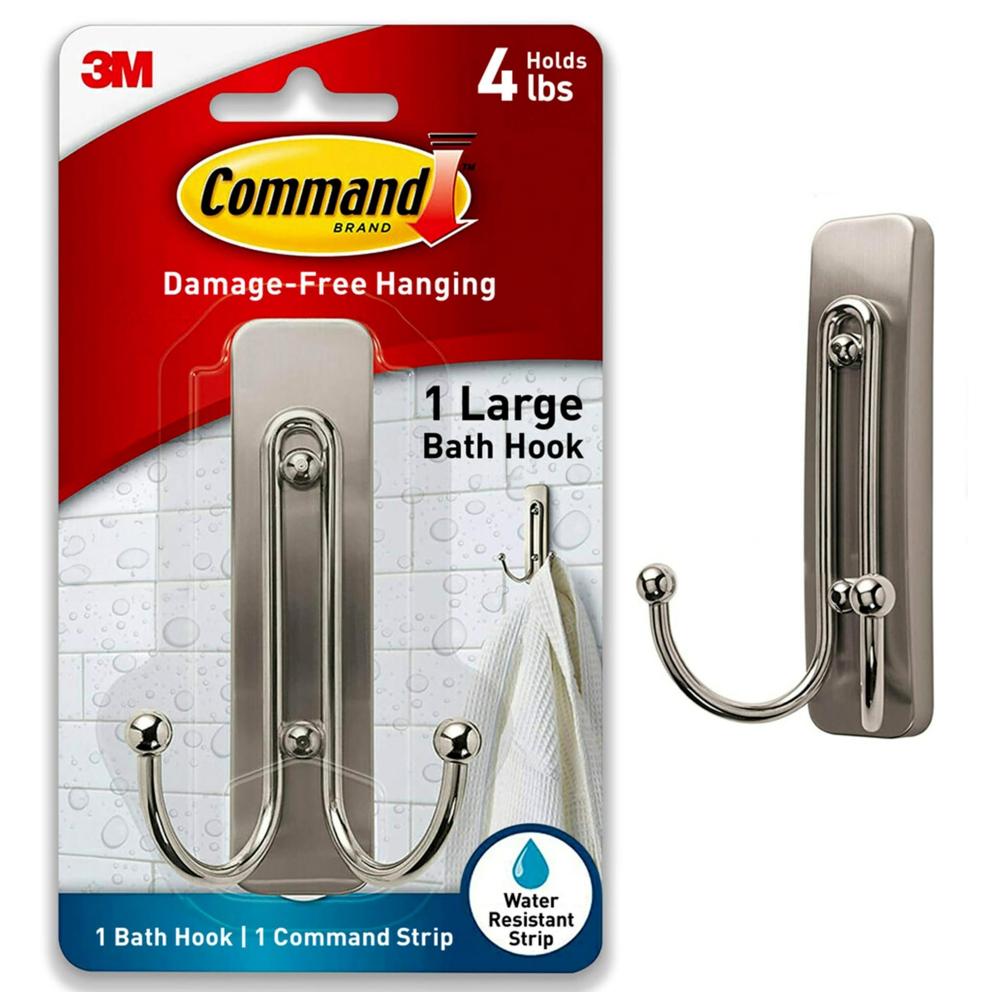 Command Large Double Bath Hook
