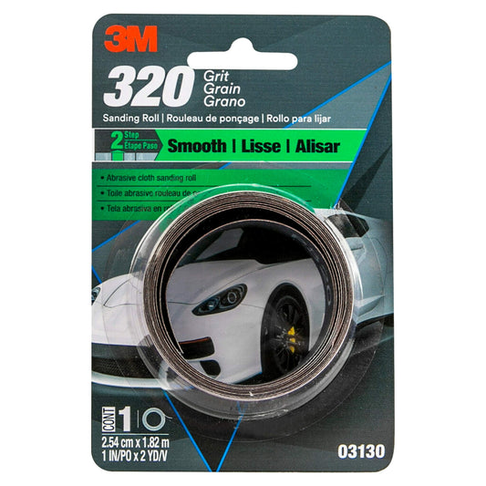 3M Abrasive Cloth Sanding Roll 03130 Extra Fine 1in x 2yd