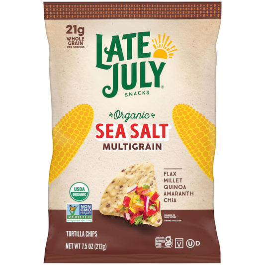 Late July Organic Sea Salt Multigrain Tortilla Chips 7.5 oz