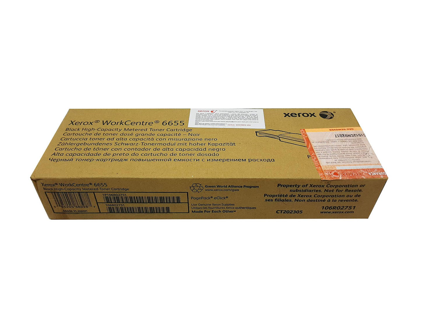 METERED Black Toner CART for WC 6655