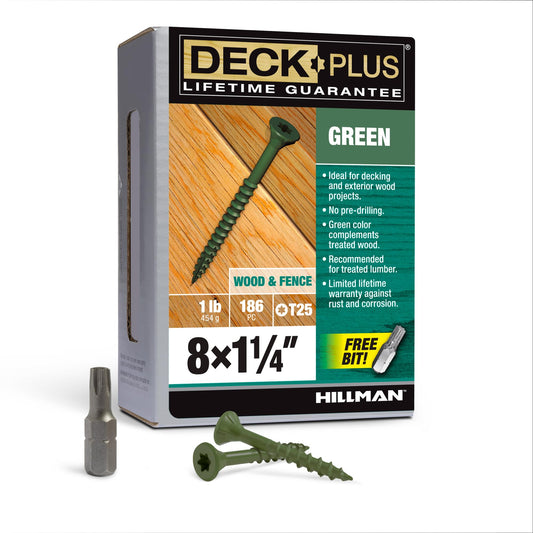 Hillman DCK Screw 8x1.25" Green