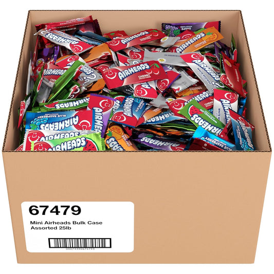 Airheads Mini Candy Bars Variety Pack 25 lb