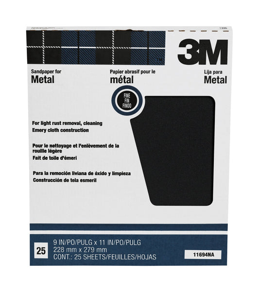 3M SHEET UTILITY CLTH FINE 9X1