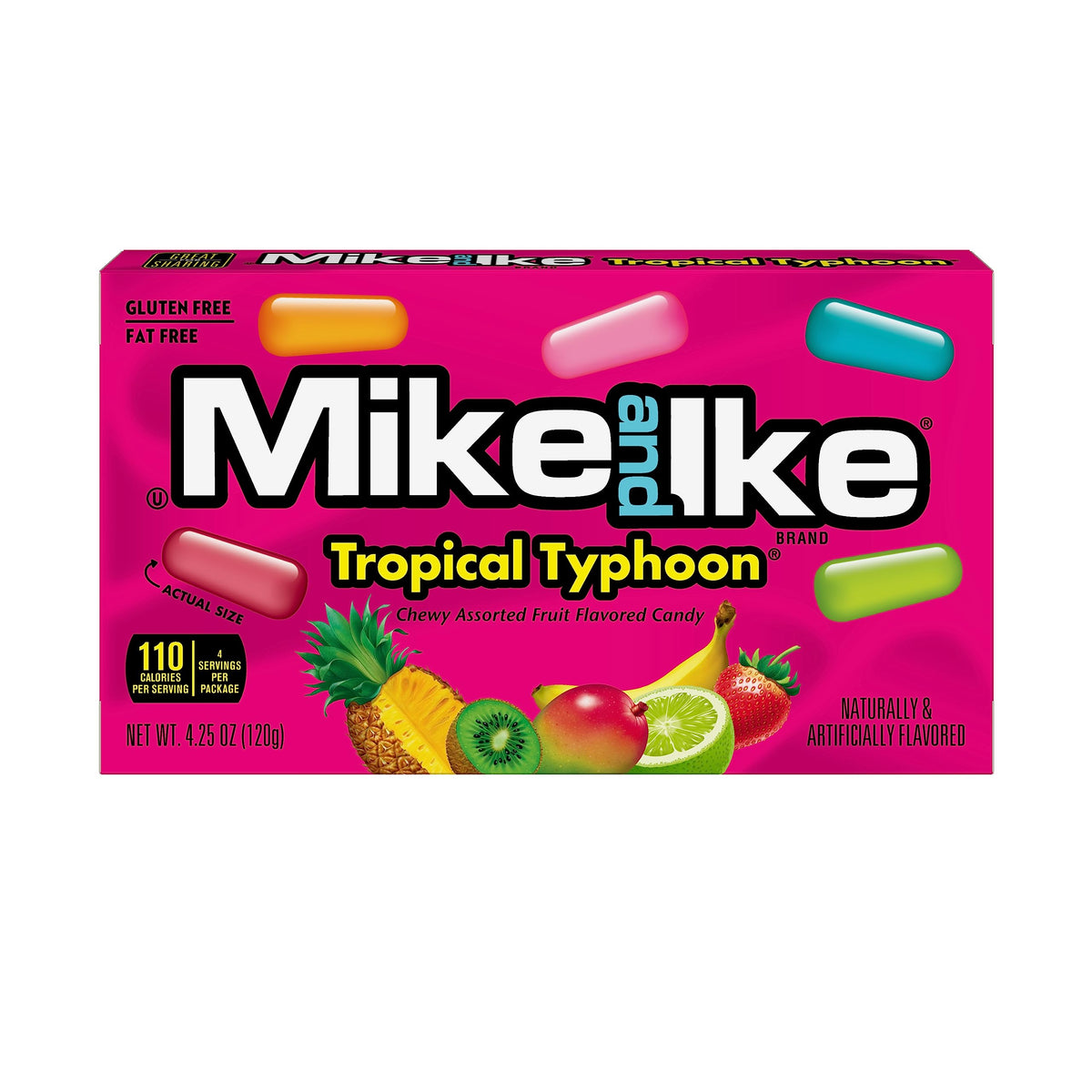 Mike and Ike Tropical Typhoon Candy 4.25oz 12-Pack