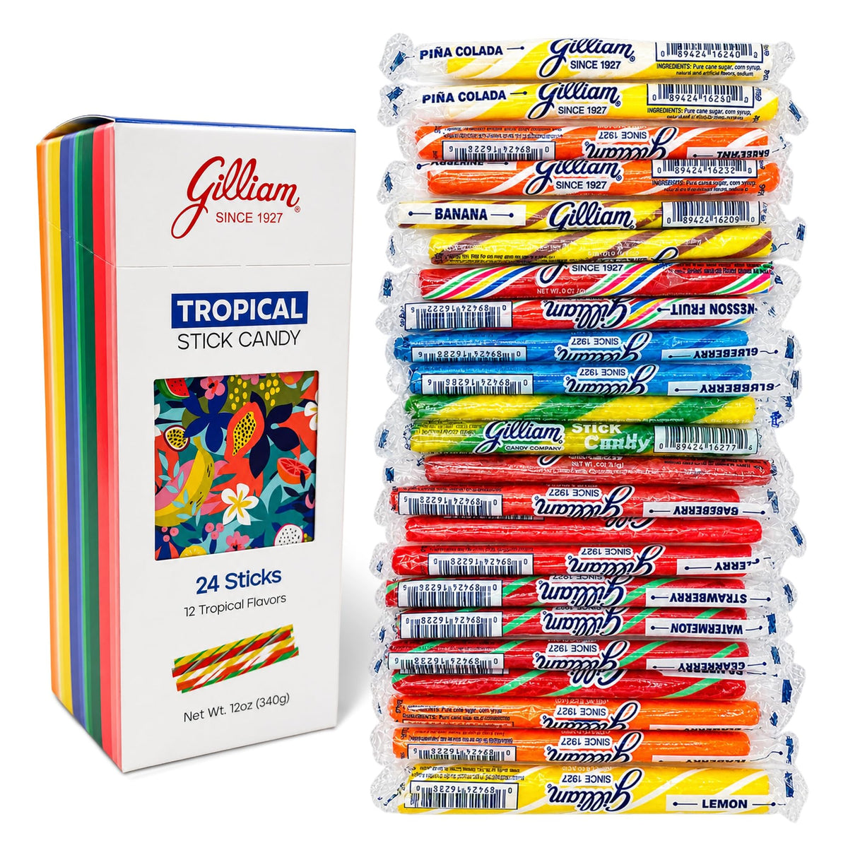 Gilliam Tropical Stick Candy 24ct 12oz