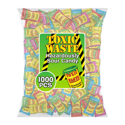Toxic Waste Hazardously Sour Candy Bulk Bag 1000 Pieces