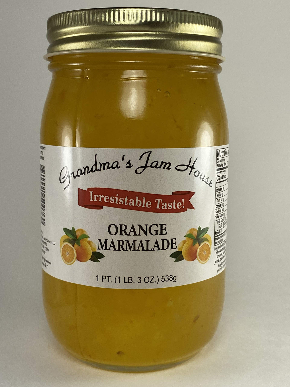 Grandma’s Jam House Homestyle Orange Marmalade 1 Pint