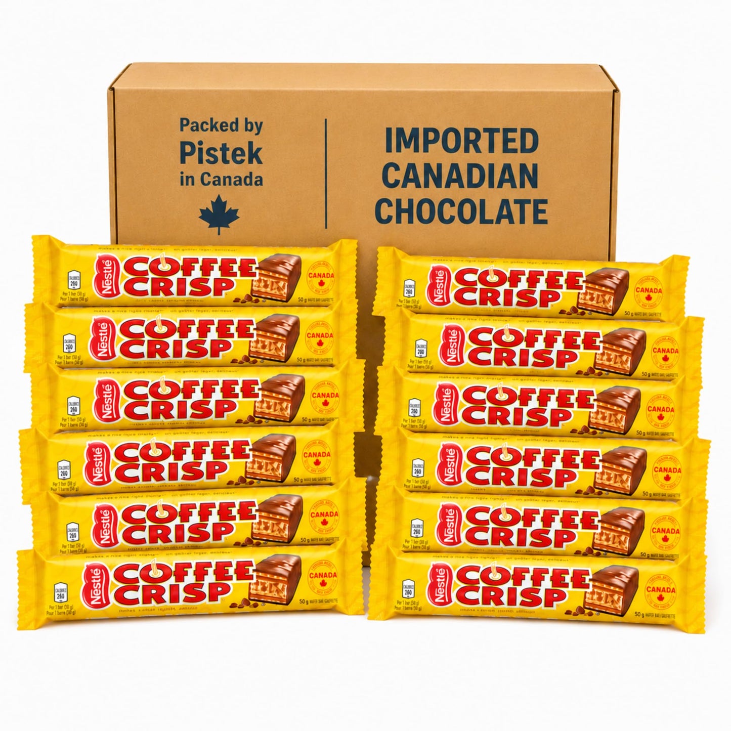 King Size Crispy Coffee Candy Bars, 75g Each, Pack of 12, 2 Pound Bag