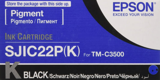 Epson SJIC22P Black Ink Cartridge for TM C3500