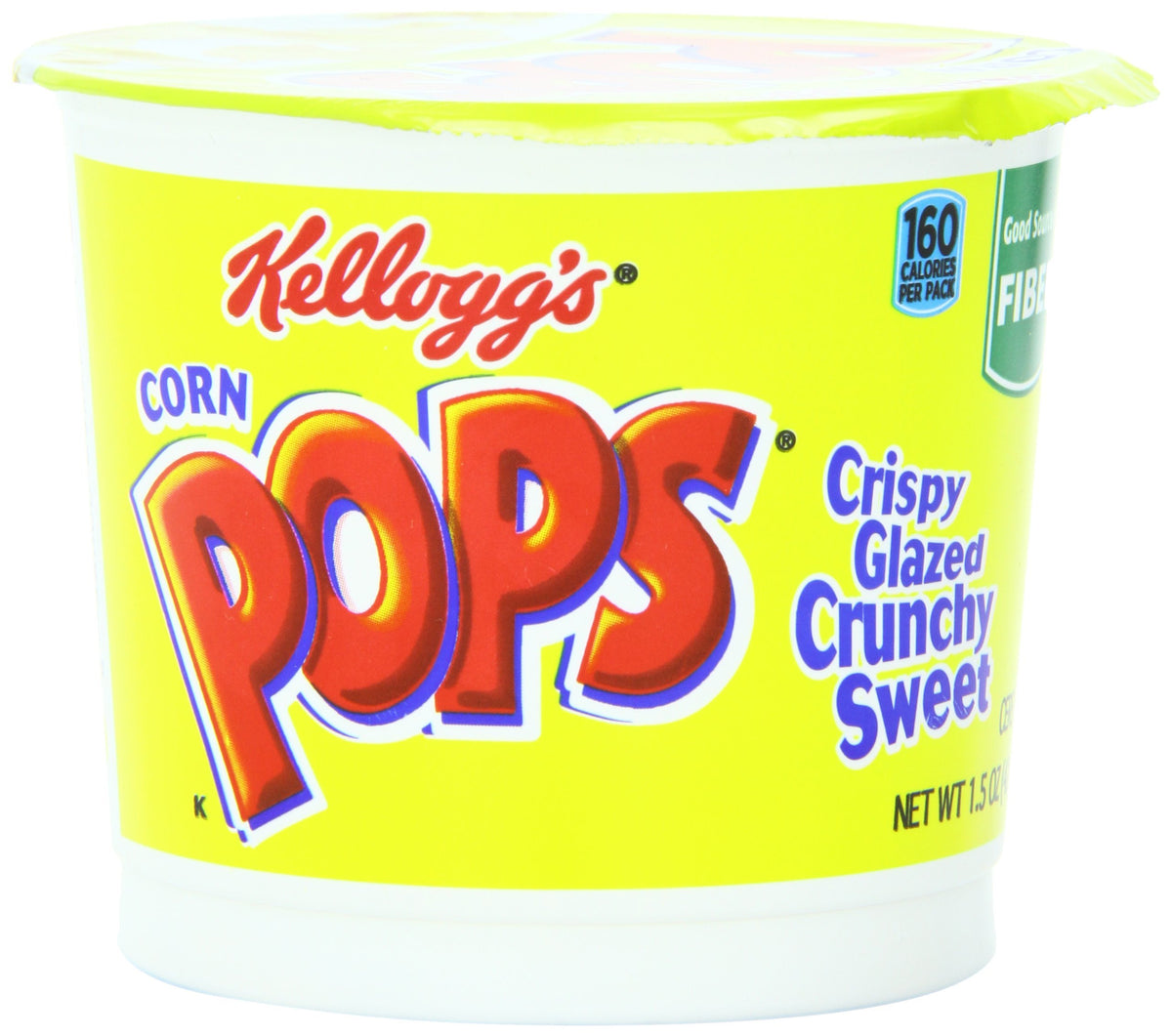 Kellogg's Corn Pops Cereal Cup, 1.5oz, 6 Pack
