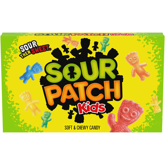 Sour Patch Kids Gummy Candy 3.5 oz Theater Size
