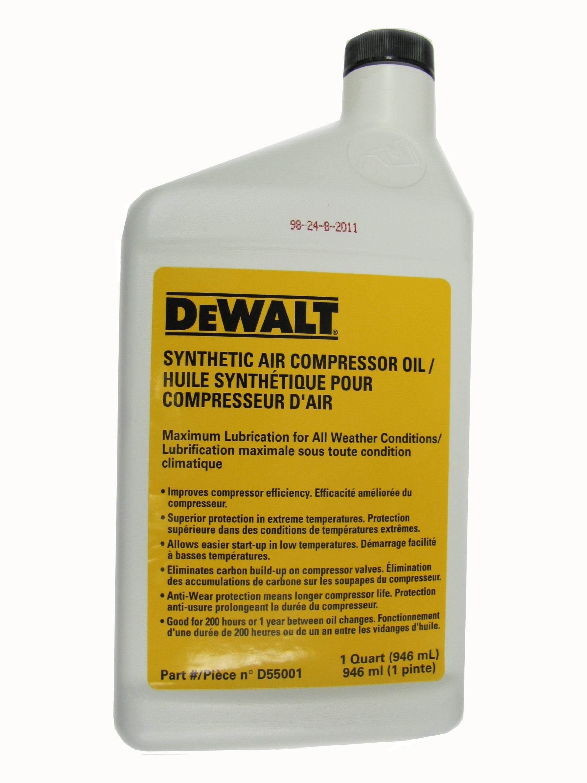 DEWALT Compressor Oil D55001 1-Quart