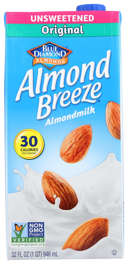 Almond Breeze Dairy Free Almondmilk, Unsweetened Original, 32 FL OZ