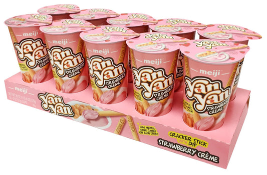 Meiji Yan Yan Strawberry Creme 2oz 10 Pack