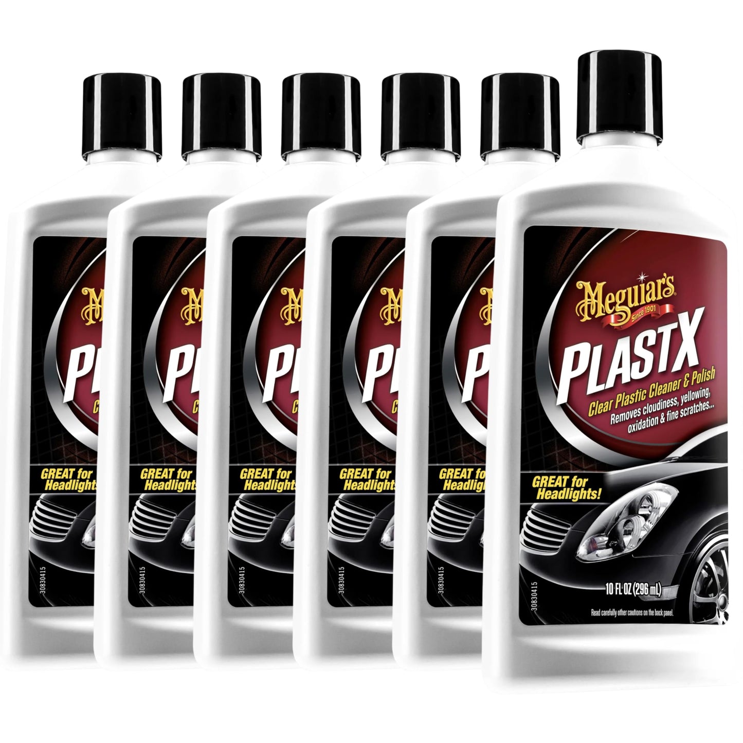 Meguiar's PlastX Clear Plastic Cleaner Polish 10 oz 6 Pack