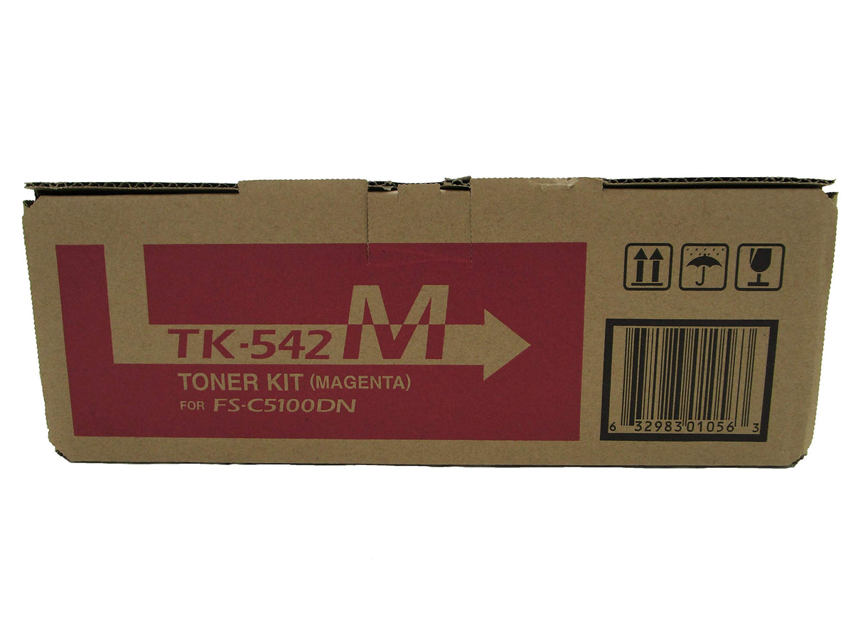 Kyocera 1T02HLBUS0 Model TK-542M Magenta Toner Cartridge For Use With Kyocera FS-C5100DN Color Network Laser Printer, Up To 4000 Pages Yield