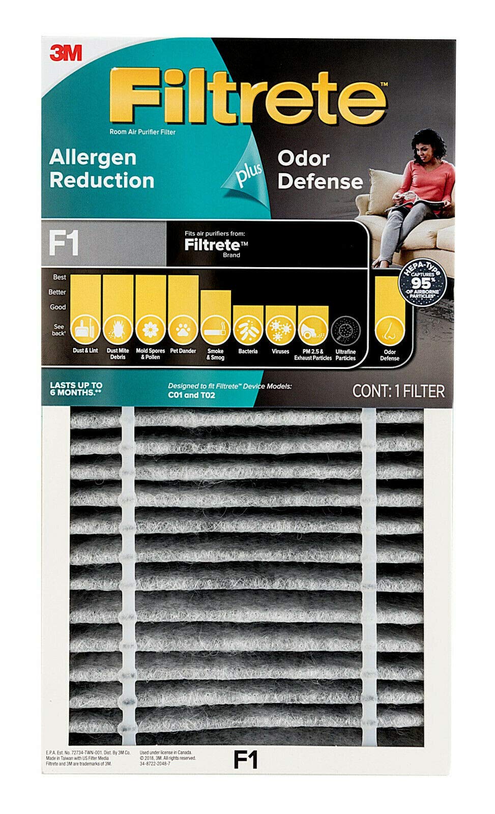3M Filtrete Allergen Reduction Air Filter