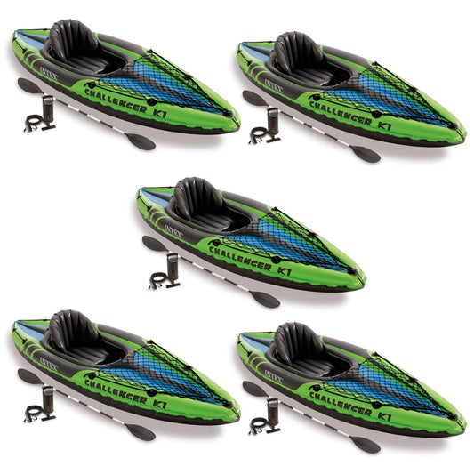 Intex Challenger K1 Inflatable Kayak 5 Pack