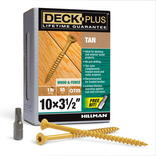 Hillman Deck Plus No. 10 Screws 3 in. 310 Pack
