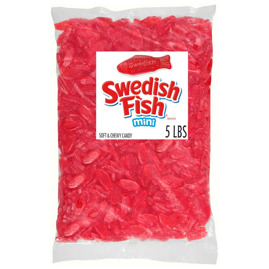 Swedish Fish Red Fish Soft & Chewy Candy, 5-Pound Bags