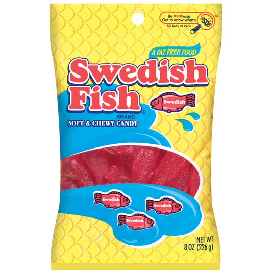 Swedish Fish AquaLife Soft & Chewy Candy 7.2oz Pack/12