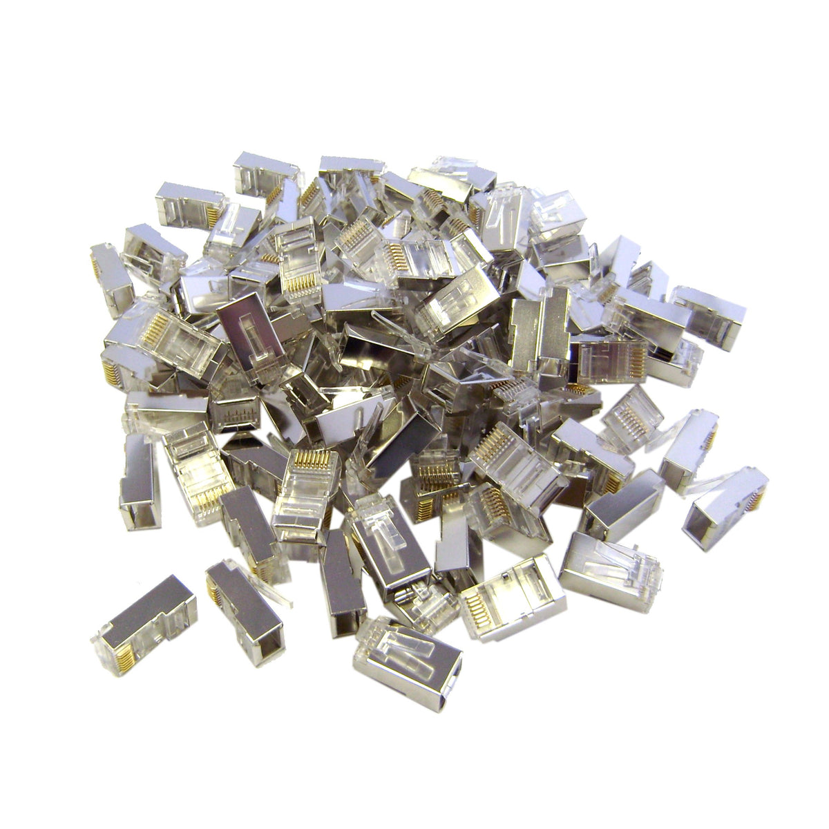 CableWholesale Shielded Cat6 RJ45 Connectors, 100-Pack