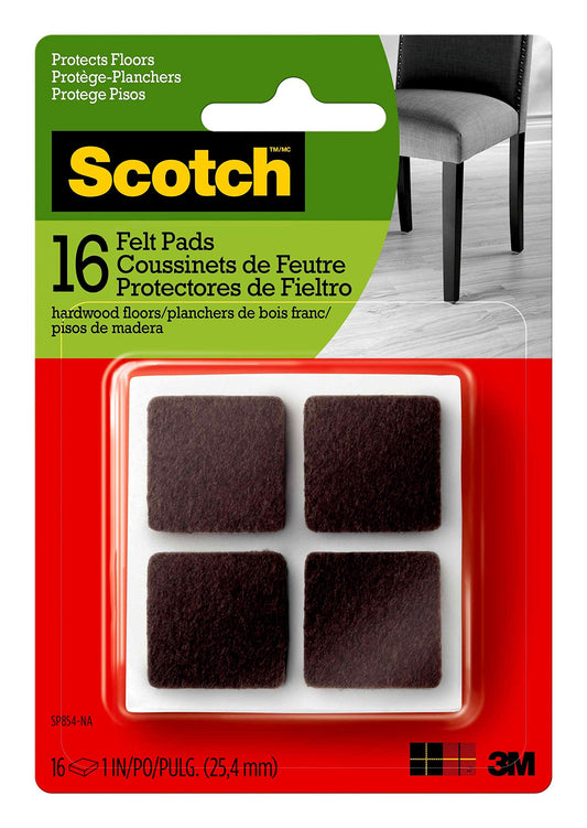 3M Scotch Felt Pads Square SP854-NA S