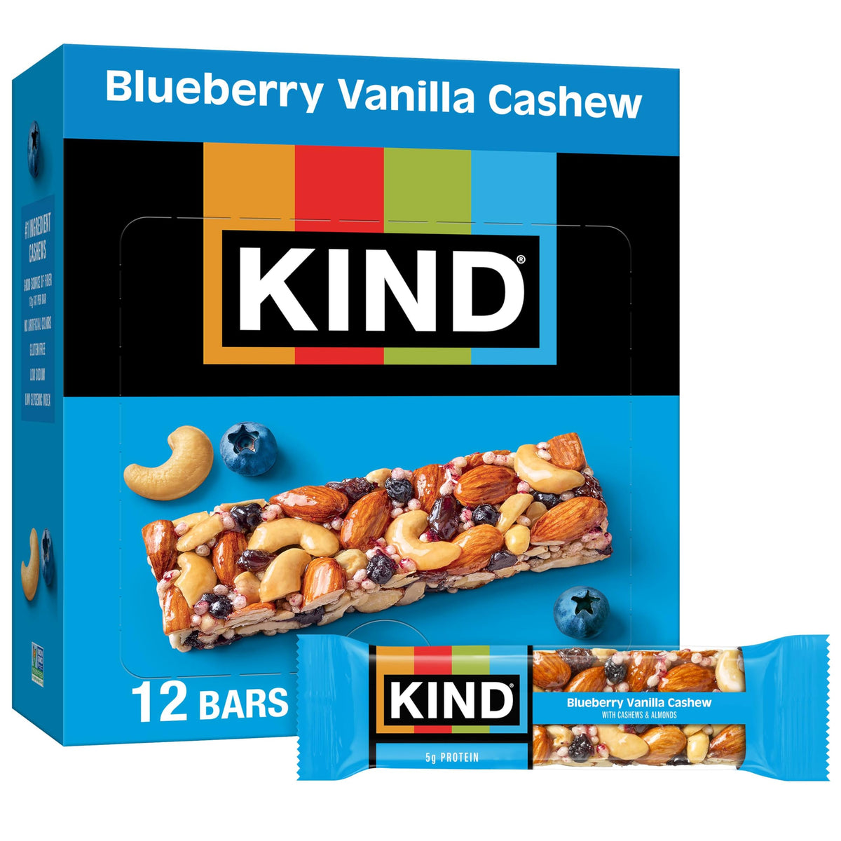 KIND Blueberry Vanilla Cashew Bar 1.4oz 72pk