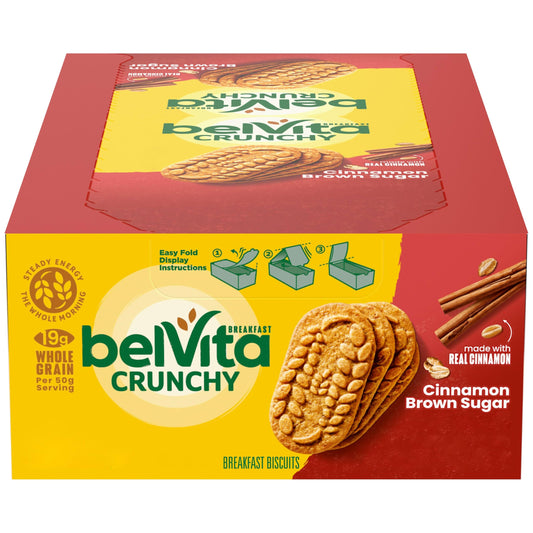 Belvita Breakfast Biscuits Cinnamon Brown Sugar 1.76 oz 8-Pack